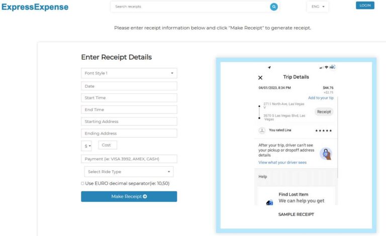 Best Fake Uber Receipt Generators