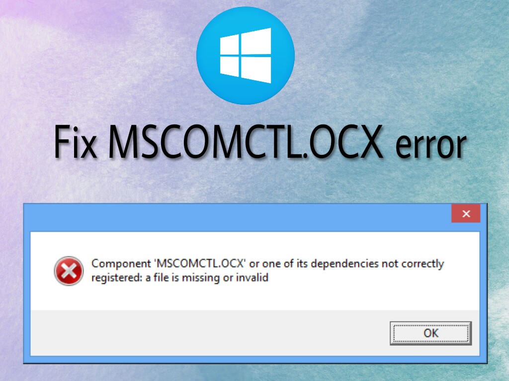 Mscomctlox.ocx fix