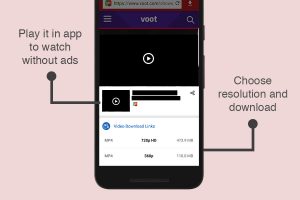 how download videos from voot online