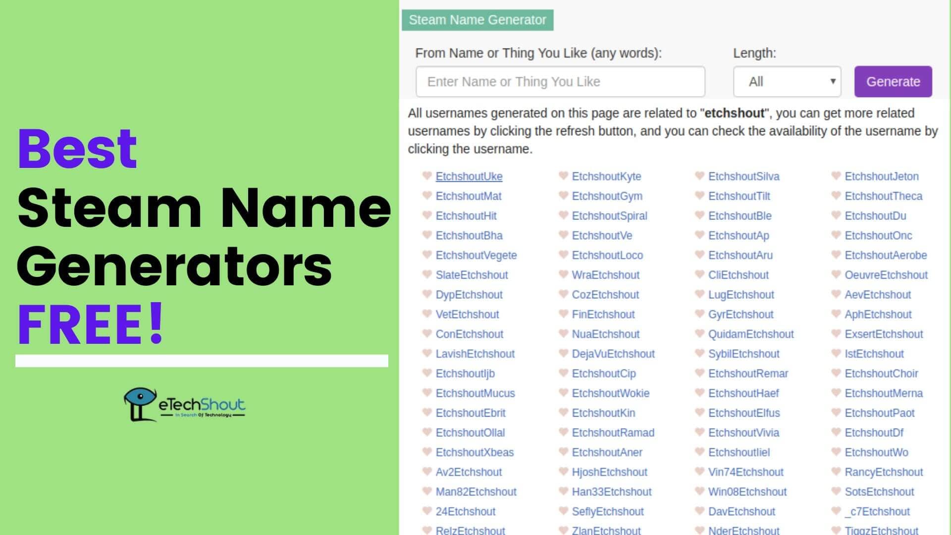 7 Best Steam Name Generator Tools In 21 Free