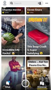 snapchat discover section