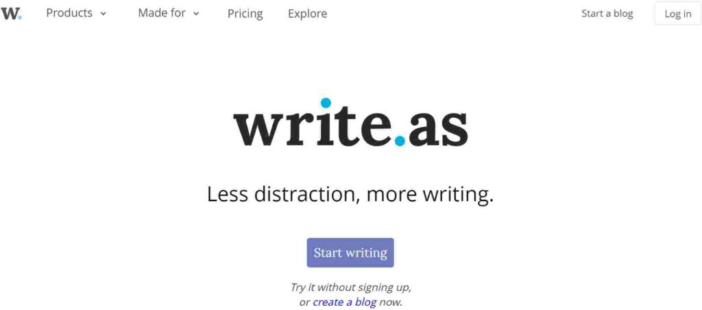 Write as