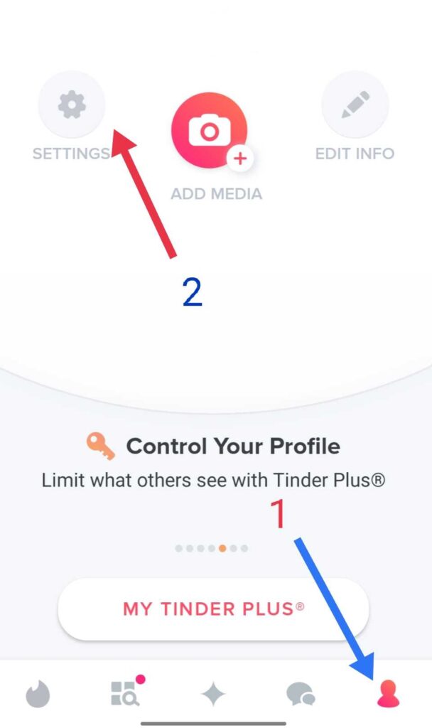 Change Discovery Settings on Tinder