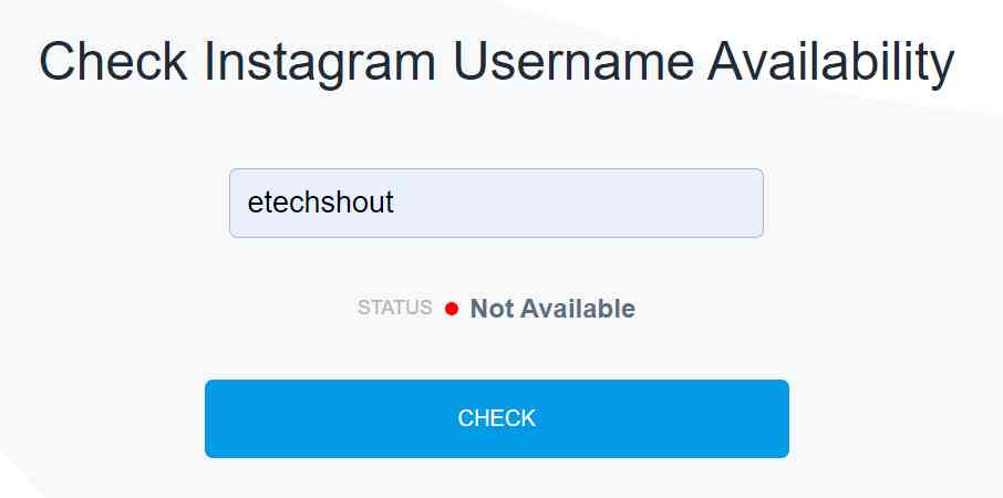 Check Instagram Username Availability