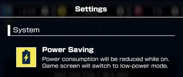 power saving