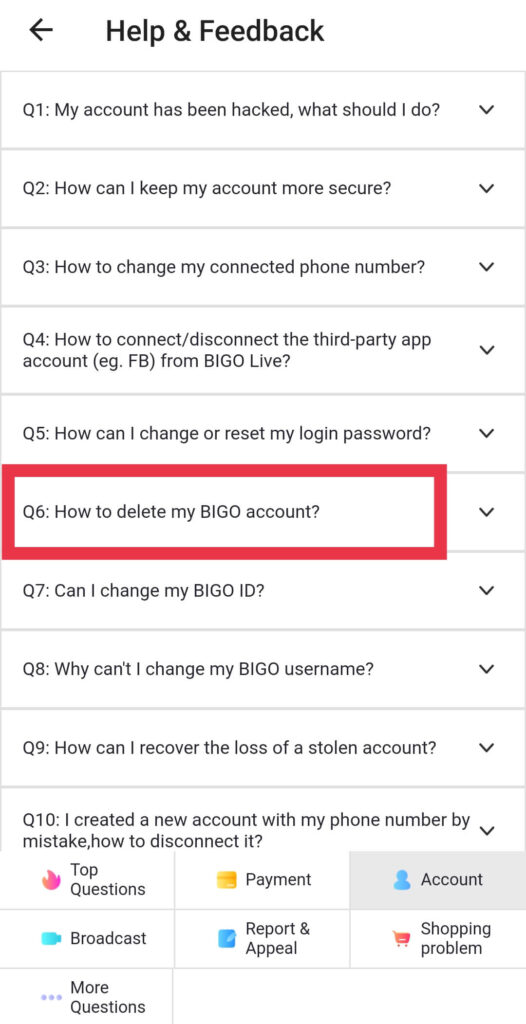 How to Delete My Bigo Account