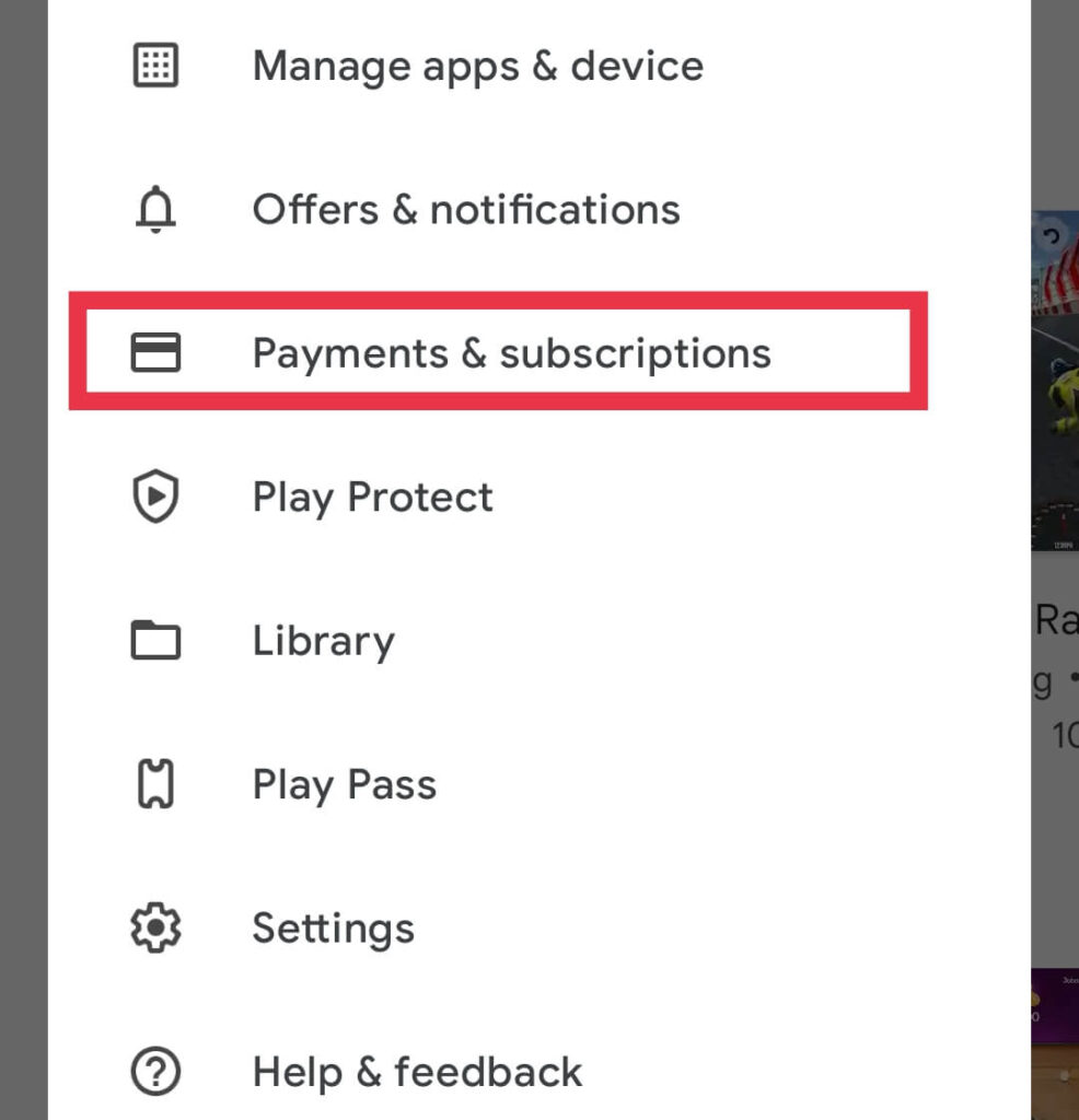 Google Play Store Payments Subscription