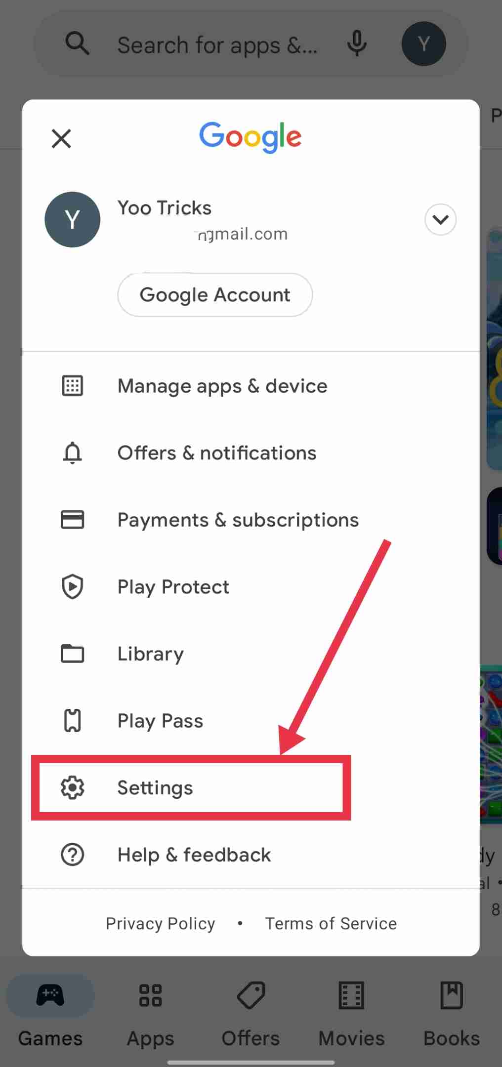 Play Store Settings