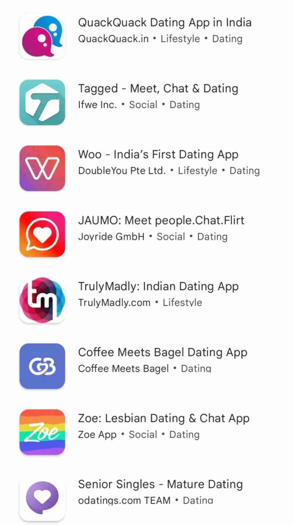 Dating App Notification Icons