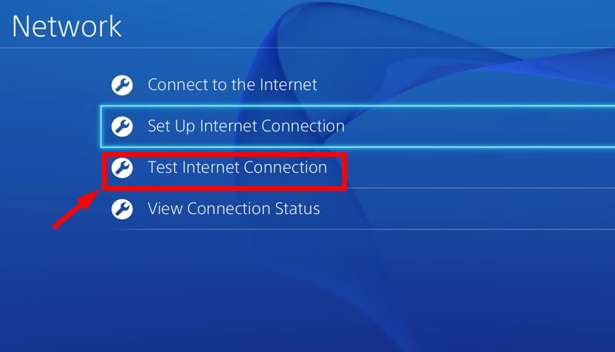 PlayStation Test Internet Connection