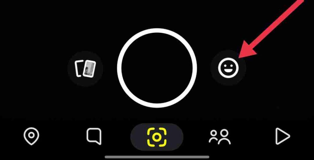 Snapchat smiley button