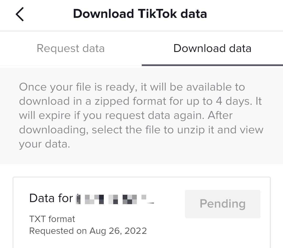 TikTok download data