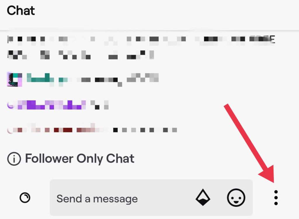 Chat settings on Twitch app