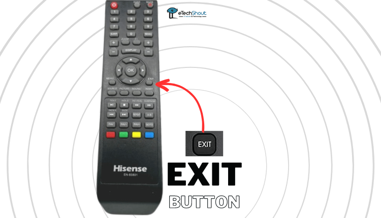 Hisense TV Remote Exit Button