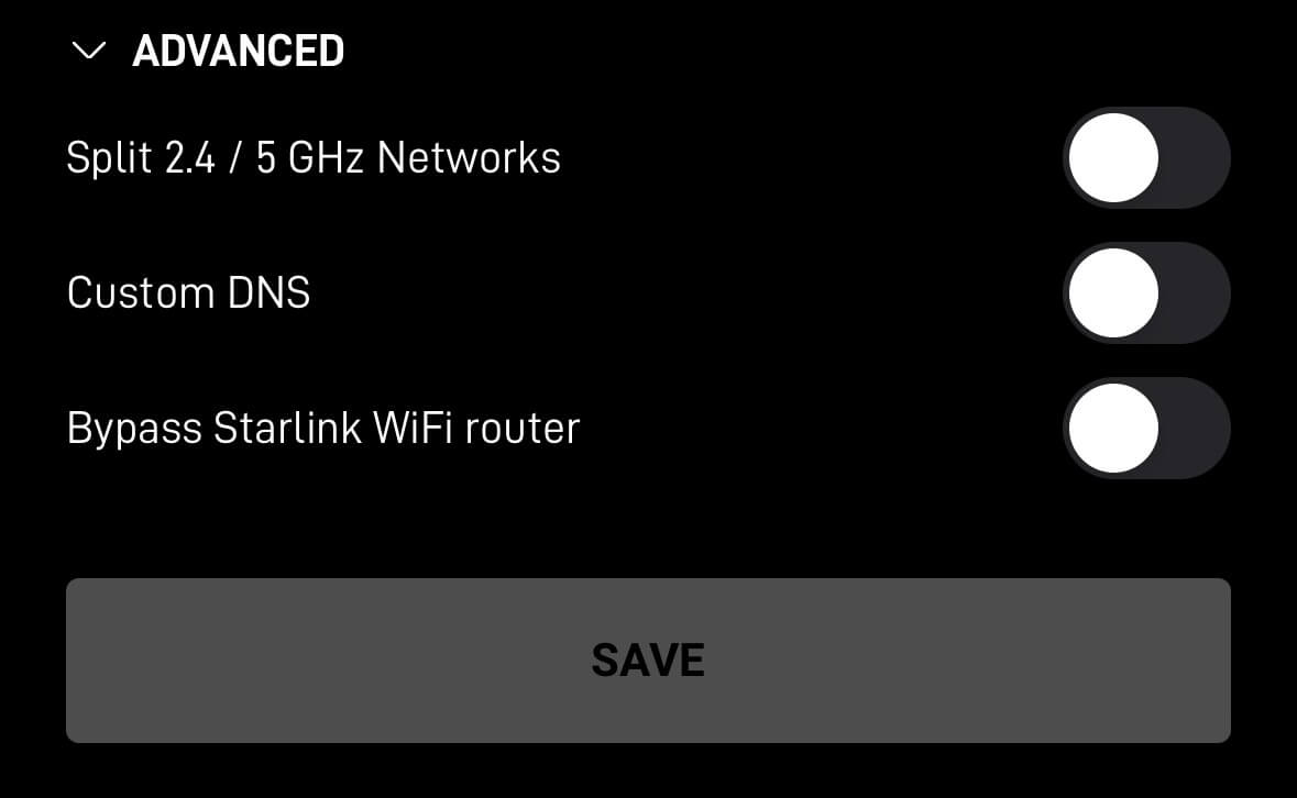 Bypass Starlink Wifi Router Option