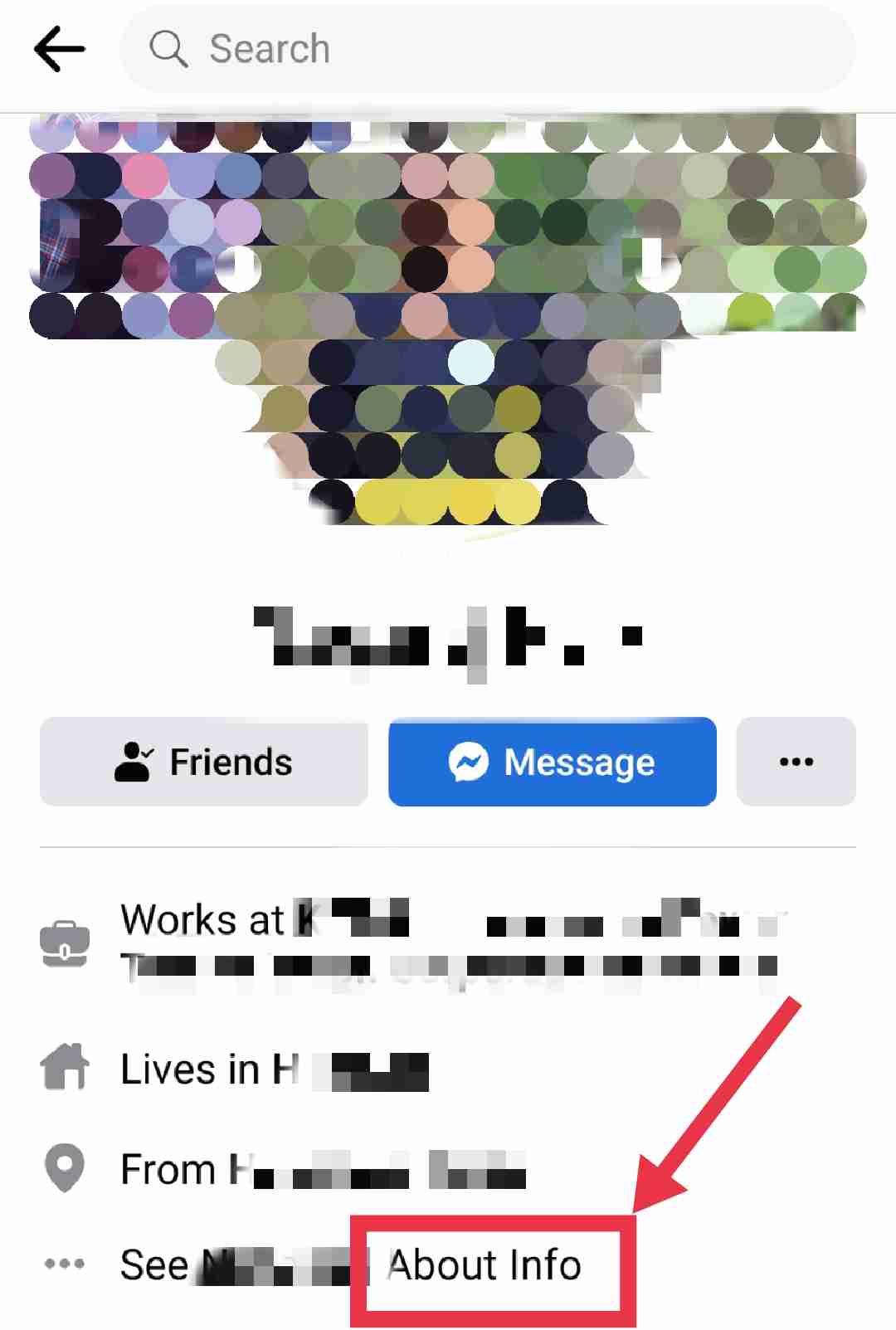 Facebook About Info
