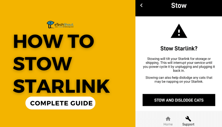 How to Stow Starlink Dish