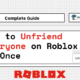 How to Unfriend Everyone on Roblox At Once