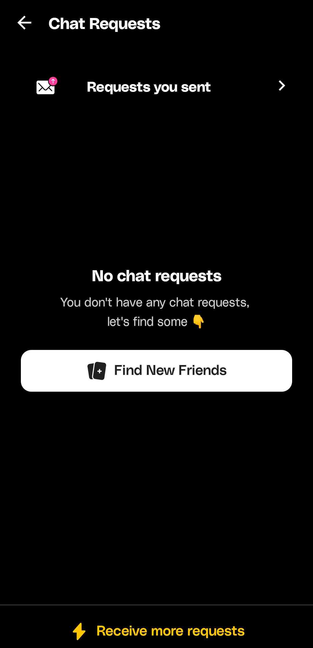 Wizz app chat requests