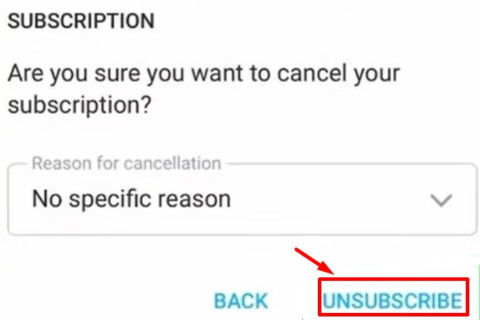 OnlyFans Unsubscribe Option