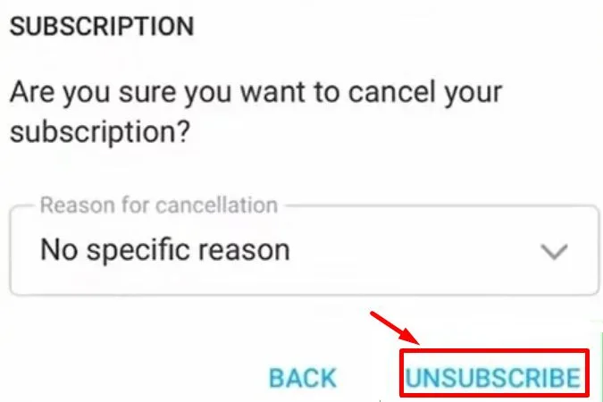 OnlyFans Unsubscribe Option