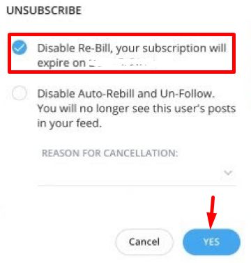 OnlyFans Unsubscribe