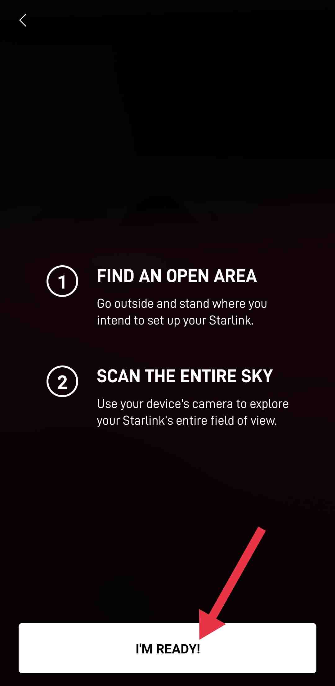 Starlink scan sky