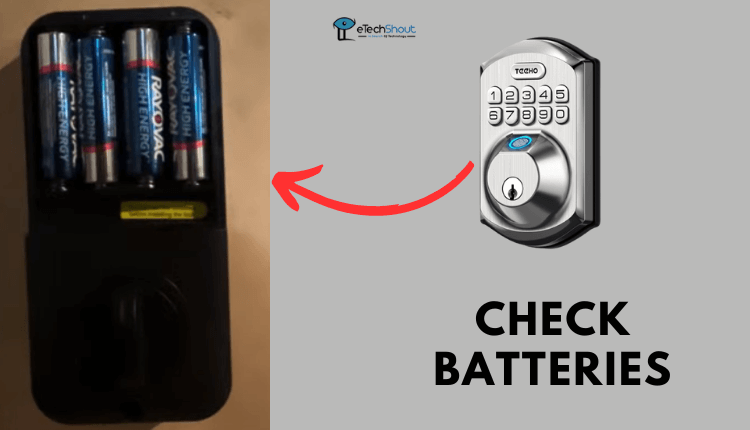 Check Batteries of TEEHO Door Lock