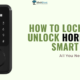 How to Lock and Unlock Hornbill Smart Lock