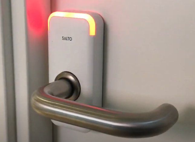 Salto Lock Solid Red LED Light