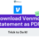 How to Download Venmo Statement as PDF