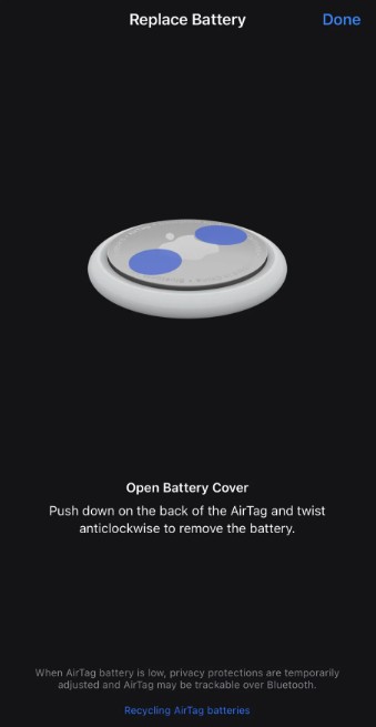 AirTag Replace Battery