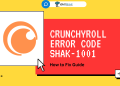 Crunchyroll Error Code Shak-1001