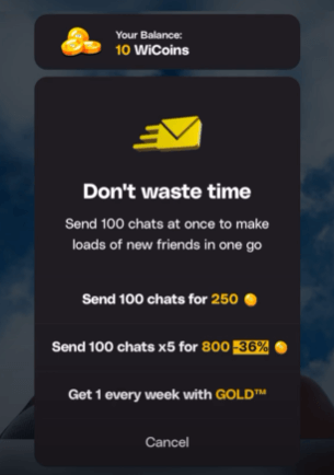 Send Bulk Message on Wizz App