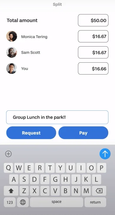 Venmo app request money