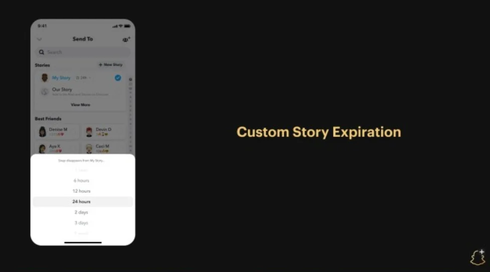 Custom Story Expiration Times Snapchat Plus