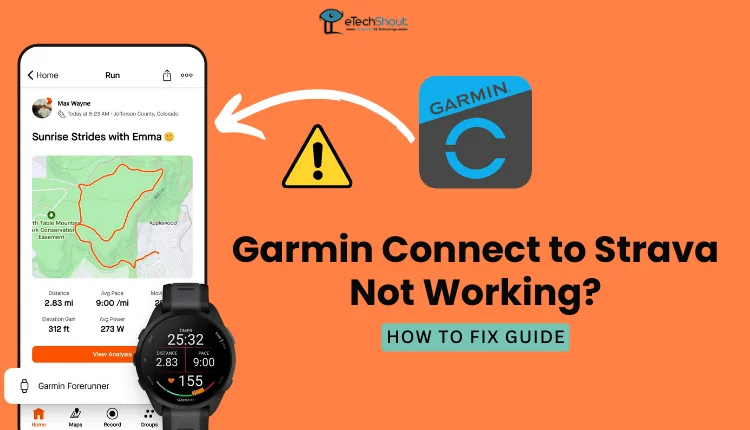 Fix Garmin Connect to Strava Not Working