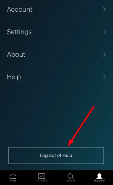 Log Out of Hulu