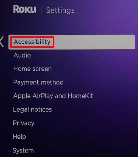 Accessibility on Roku