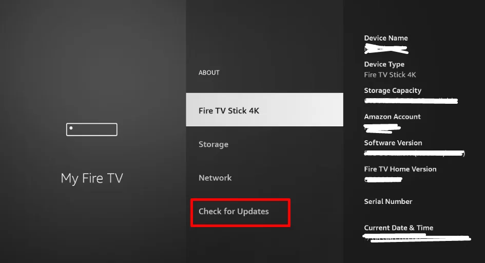 Firestick Check for Updates