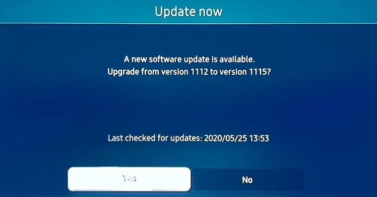 Samsung Smart TV Update Software