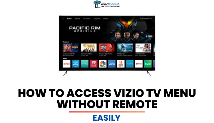 Access Vizio TV Menu Without Remote