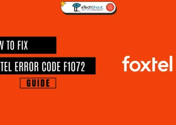 Fix Foxtel Error Code F1072