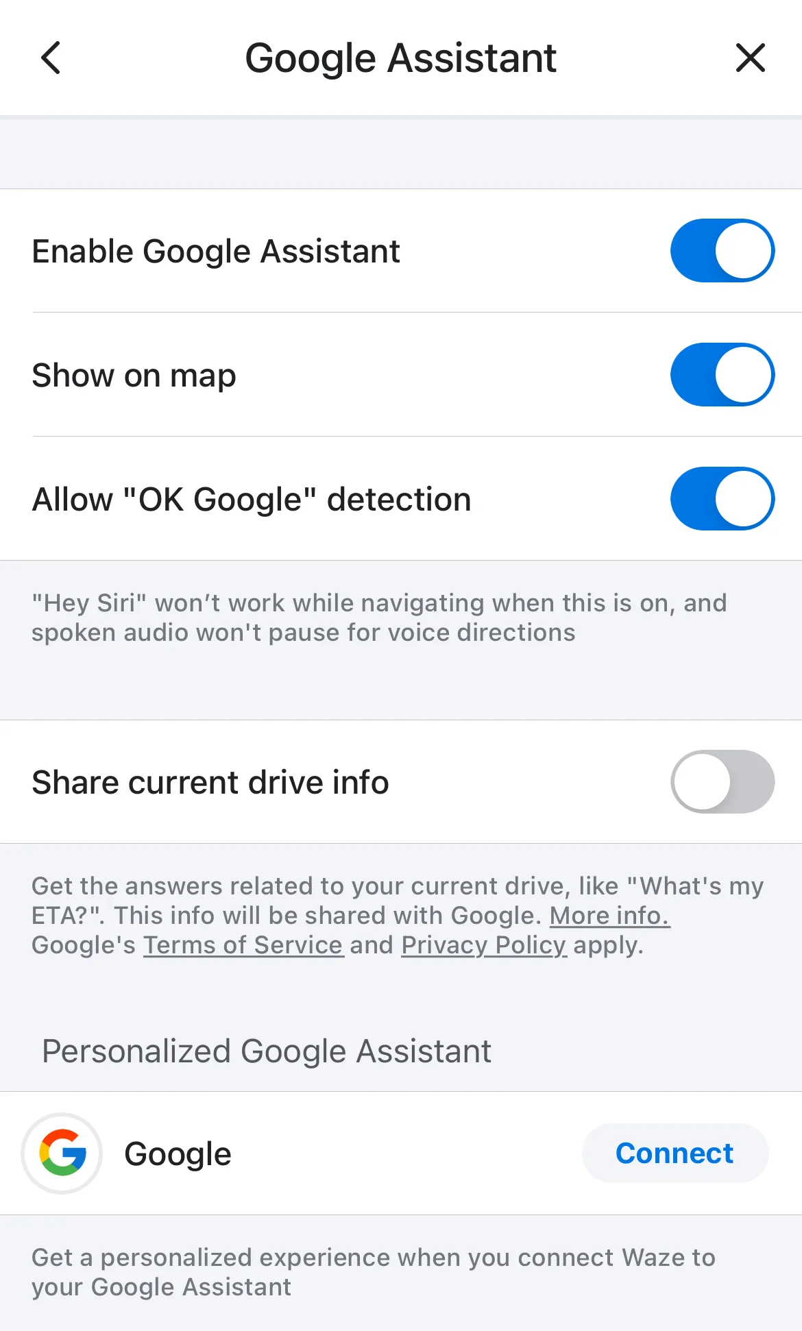 Google Assistant on Waze