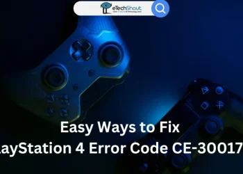 PlayStation 4 Error Code CE-30017-1