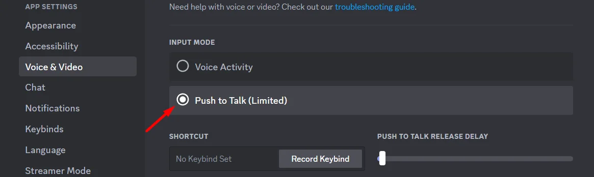 Push to Talk on Discord