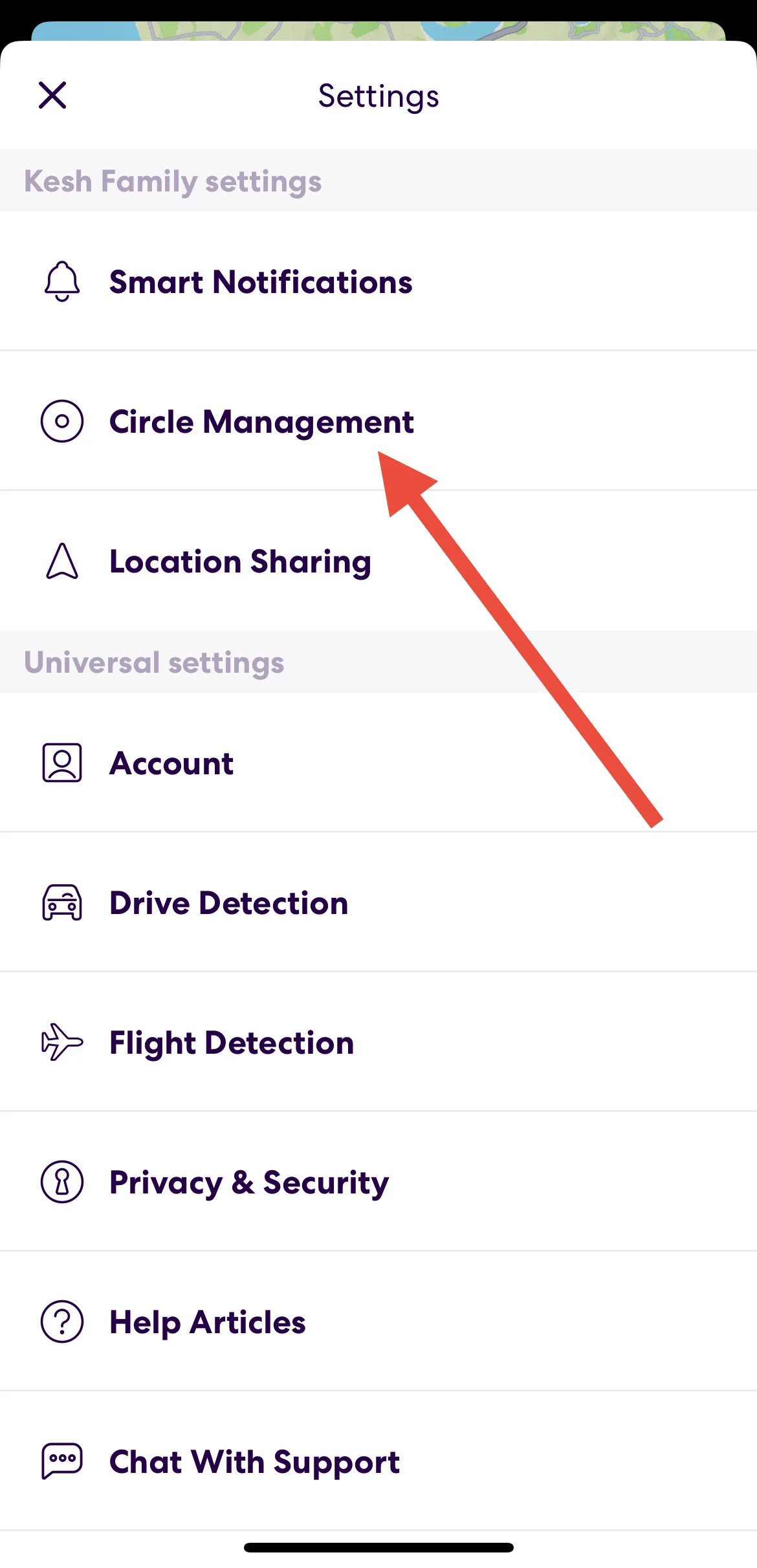 Circle management on Life360