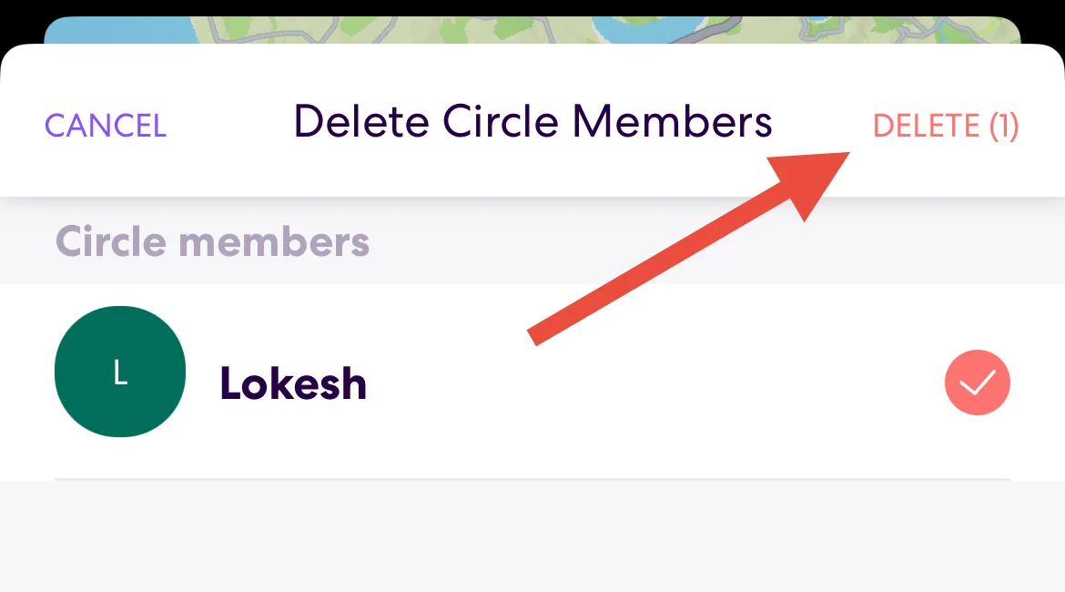 Delete Life360 circle member