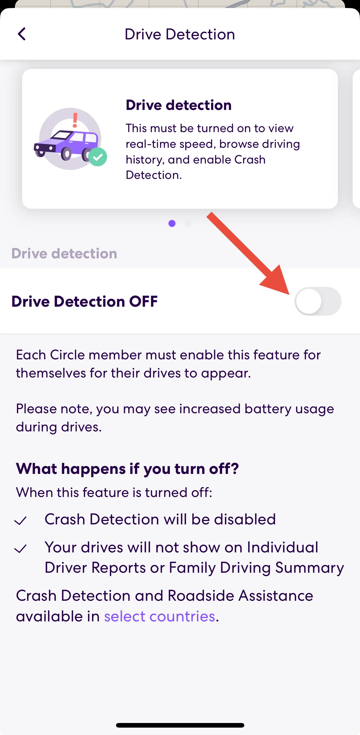 Turn Off Drive Detection on Life360