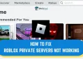 Fix Roblox Private Servers Not Working